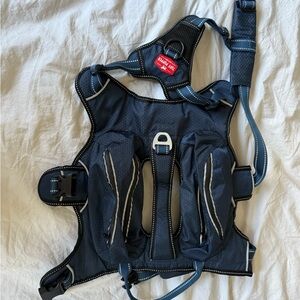 RuffWear Navy Dog Harness with Reflective Stitching